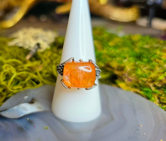 High Quality Fire Quartz Ring F