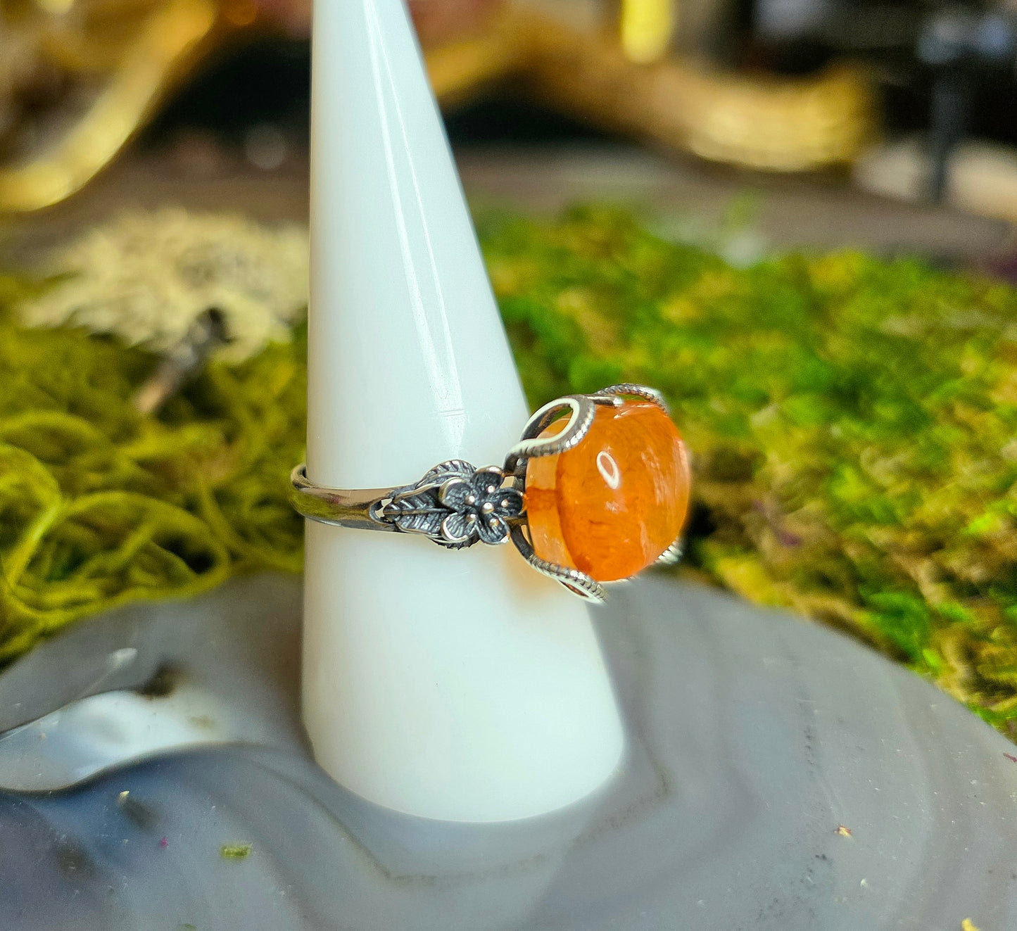High Quality Fire Quartz Ring F