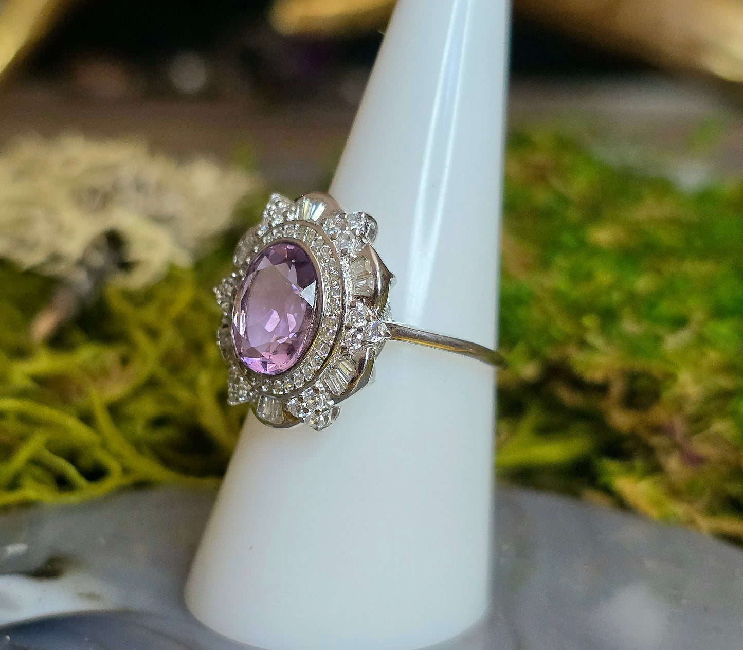 Lavender Moon Quartz Cocktail Ring C