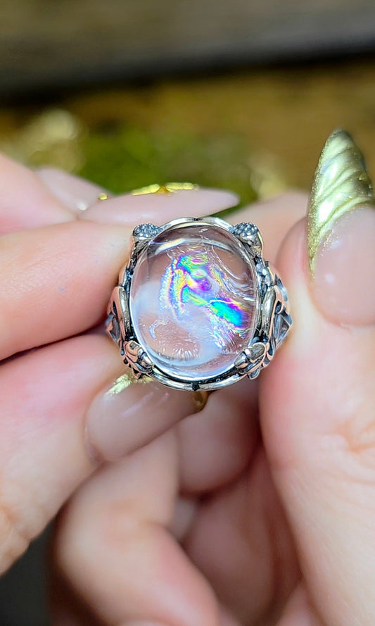 Oil Spill Quartz Ring C