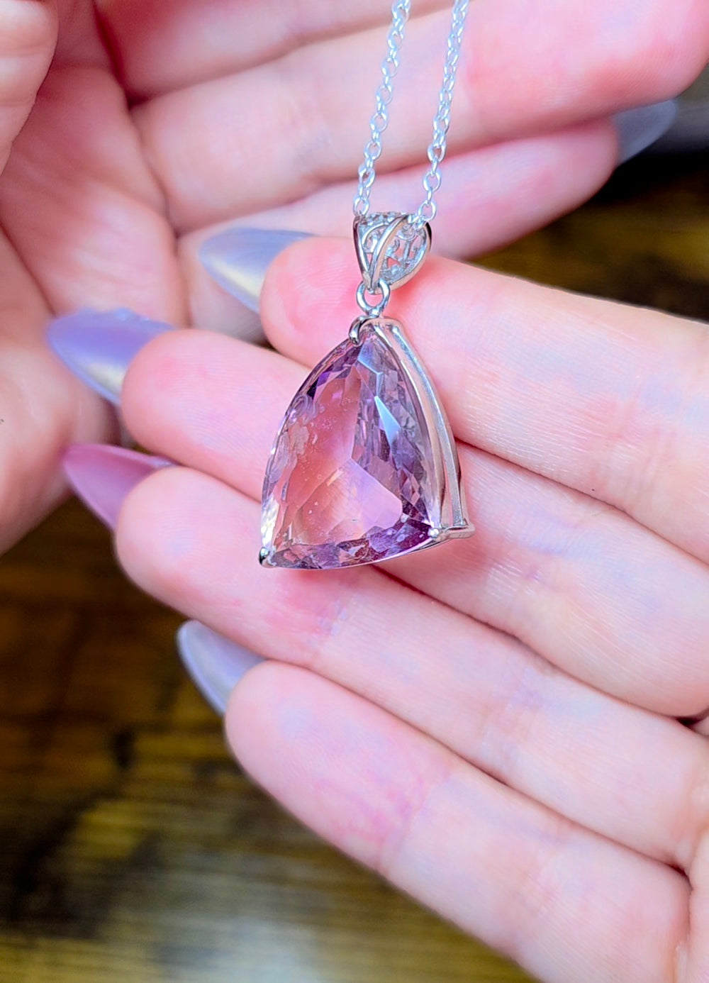 Faceted Ametrine Pendant