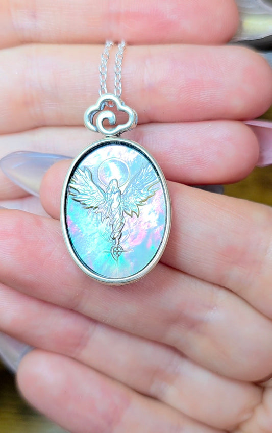 Black Shell Fallen Angel Pendant