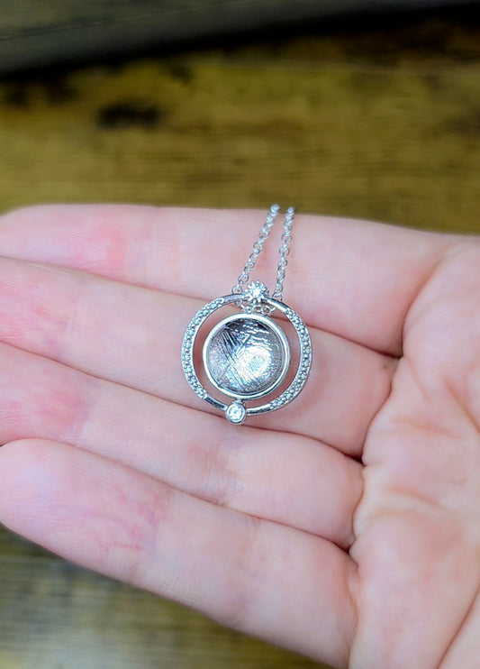 Spinning Meteorite Pendant