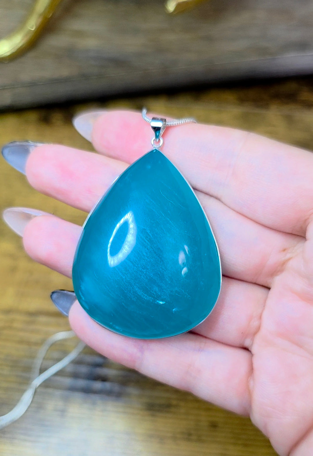 Large Amazonite Pendant