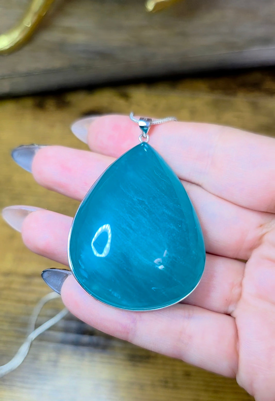 Large Amazonite Pendant