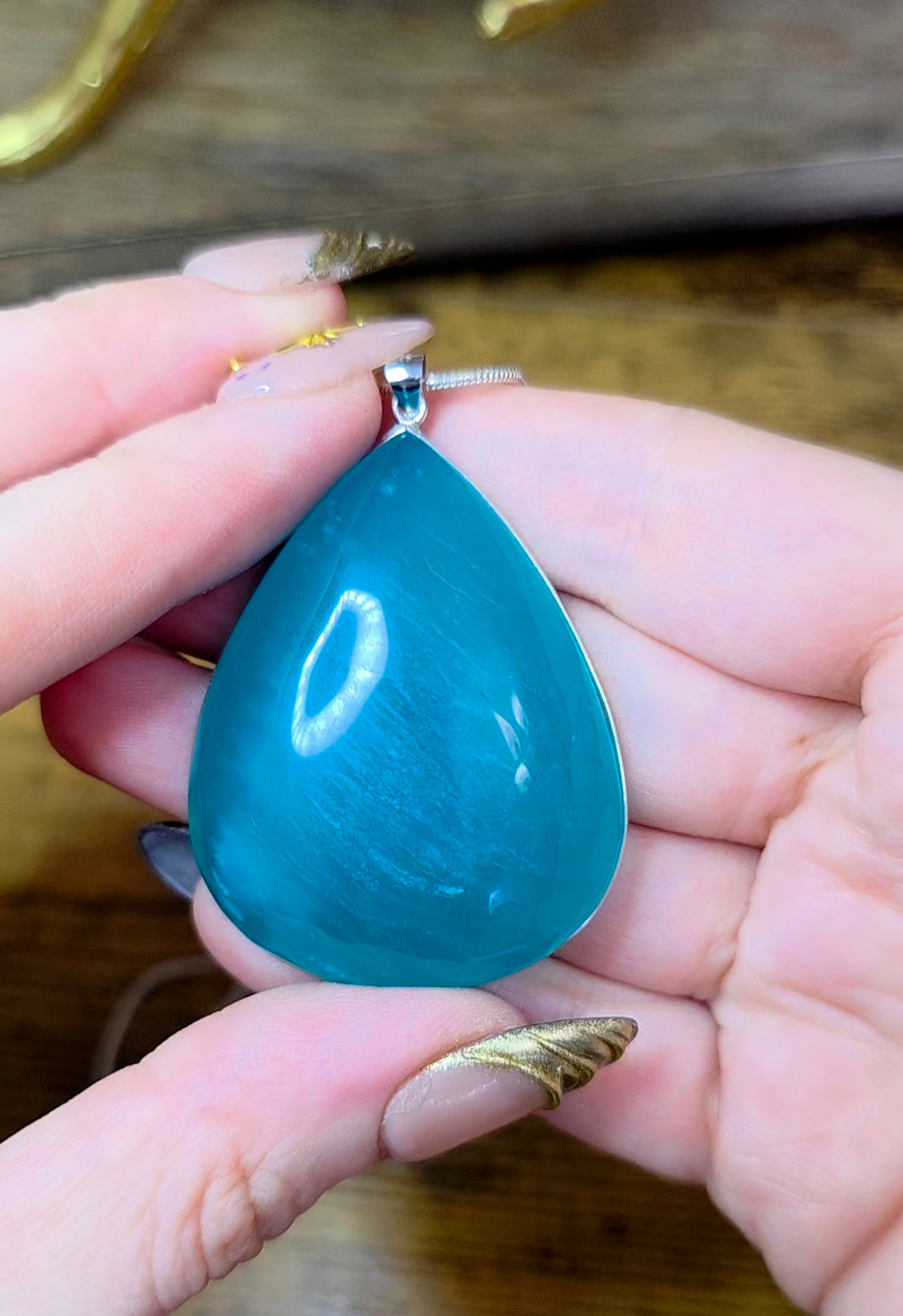 Large Amazonite Pendant