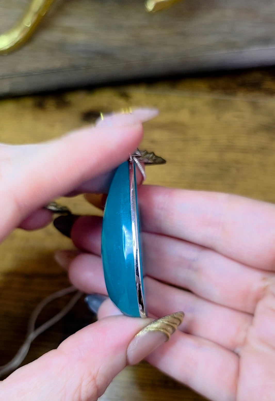 Large Amazonite Pendant