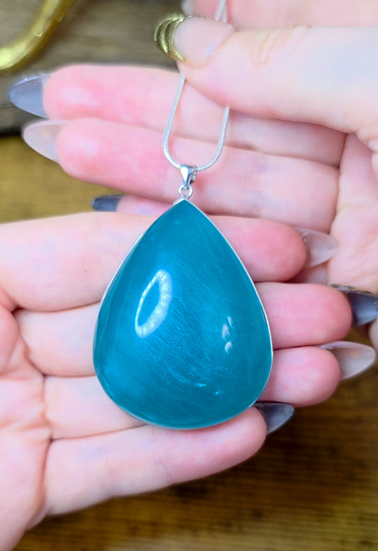 Large Amazonite Pendant