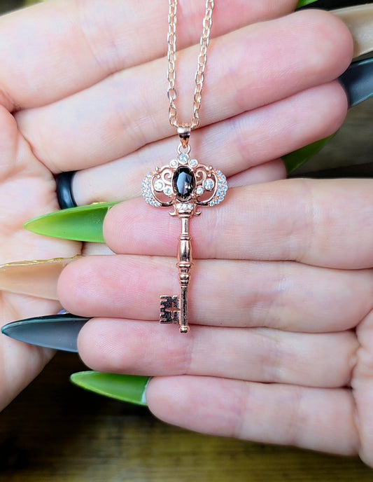 Smokey Quartz Key Pendant