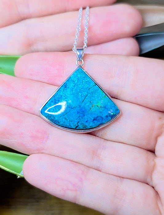 Arizona Turquoise Fan Pendant