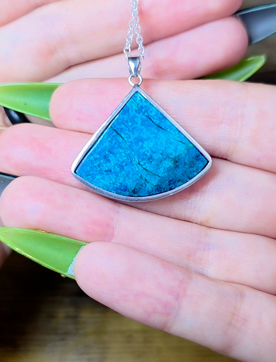 Arizona Turquoise Fan Pendant