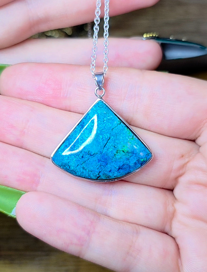 Arizona Turquoise Fan Pendant