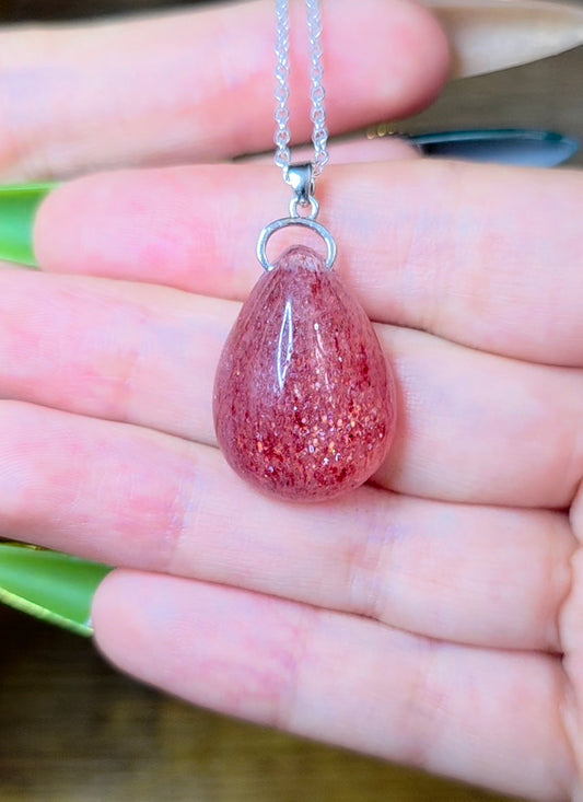 Strawberry Quartz Pendant