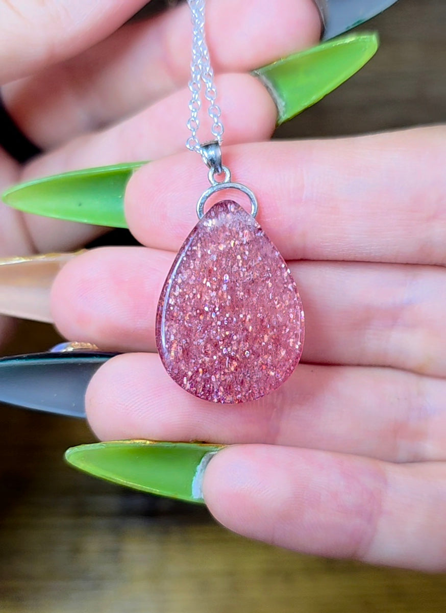 Strawberry Quartz Pendant