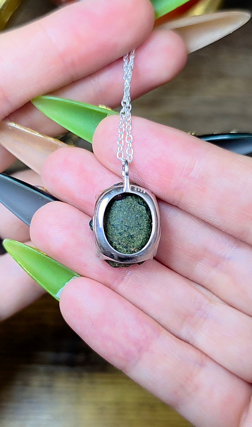 Black Geode Pendant A