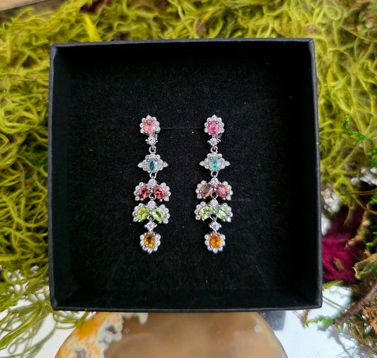 Multicolor Tourmaline Earrings