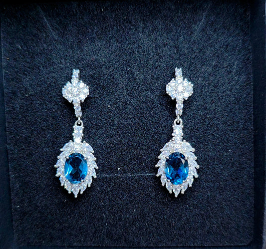 London Blue Topaz Earrings