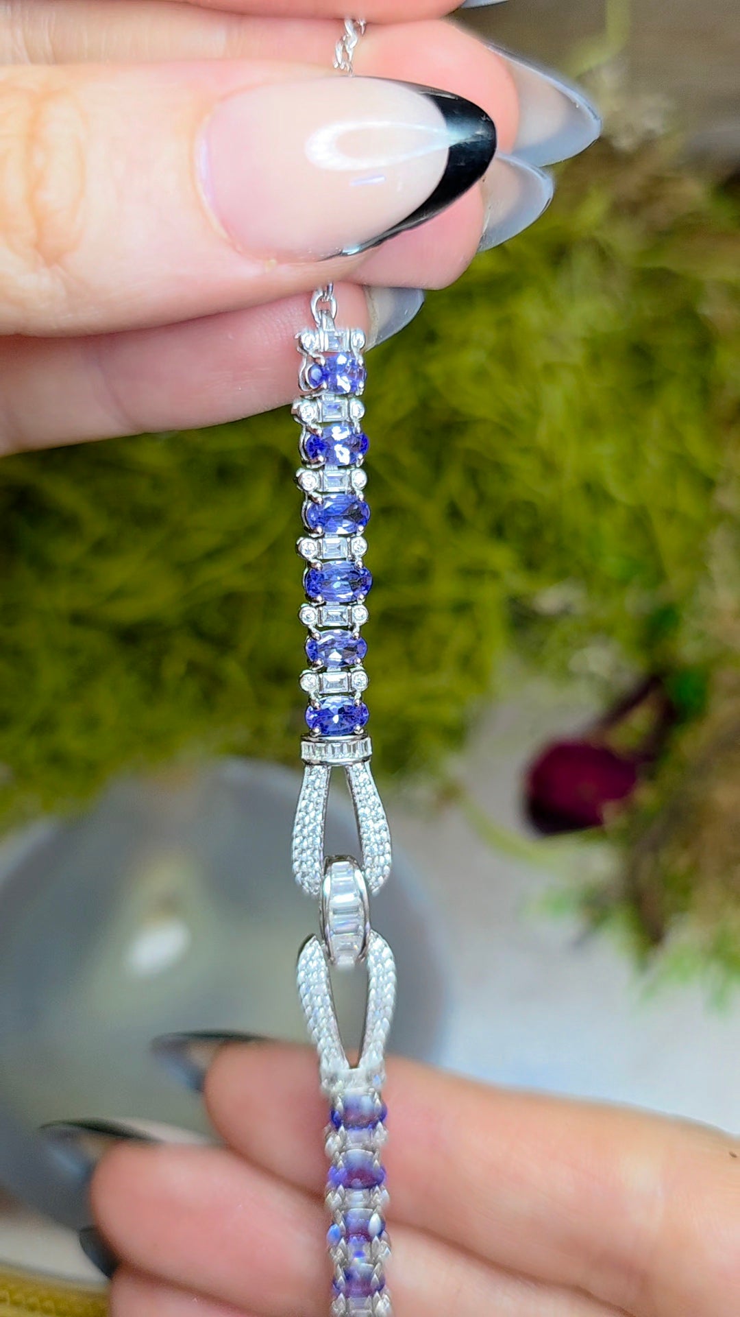 Tanzanite Sterling Silver Bracelet