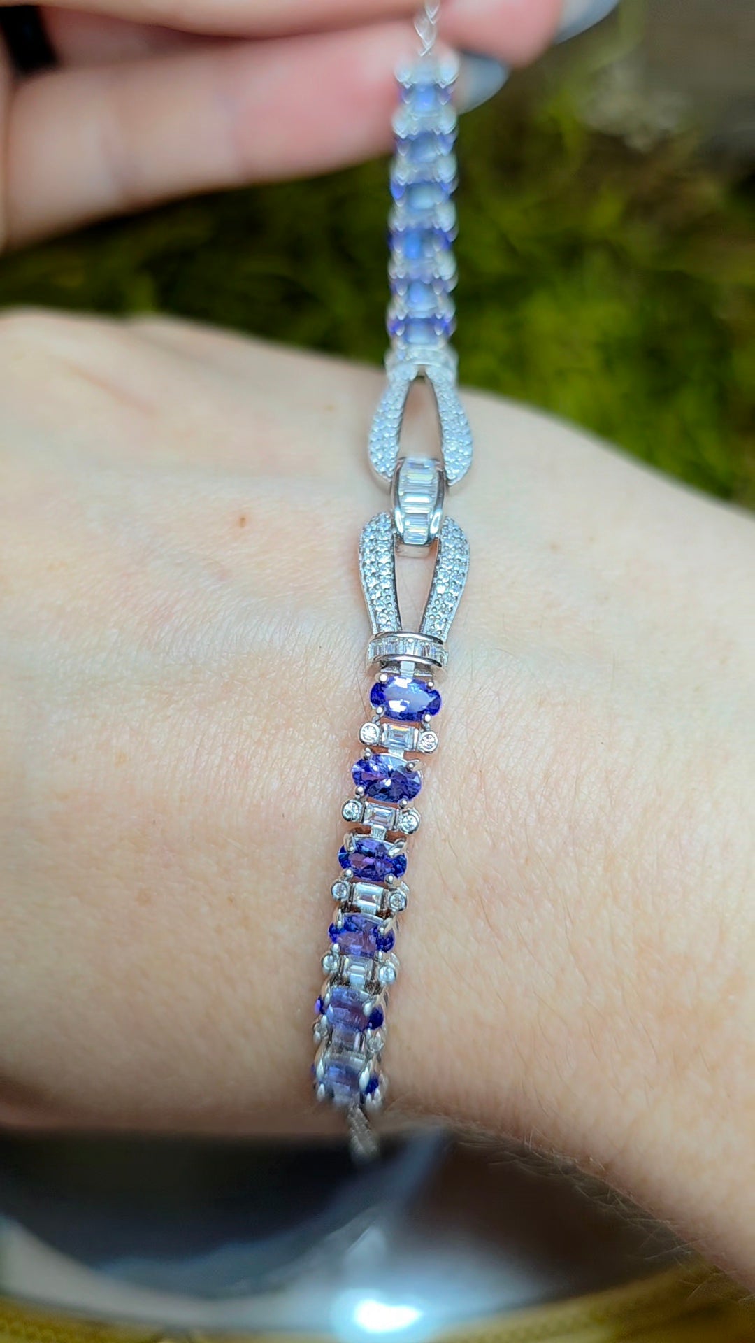 Tanzanite Sterling Silver Bracelet