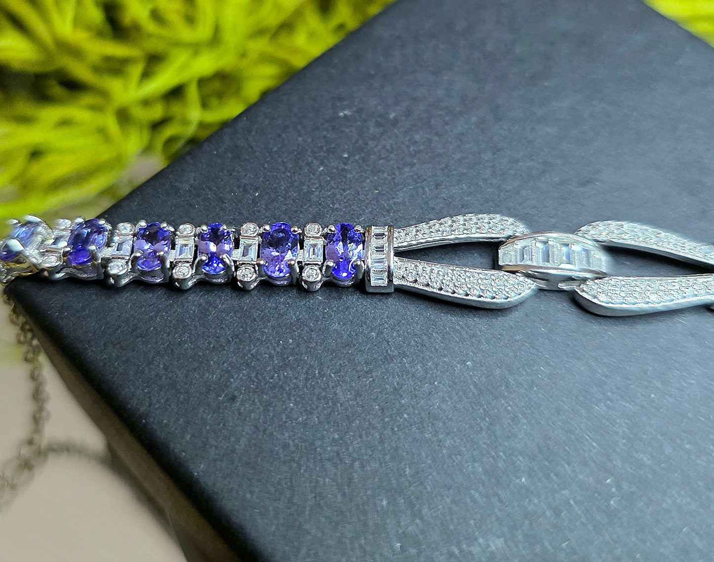 Tanzanite Sterling Silver Bracelet
