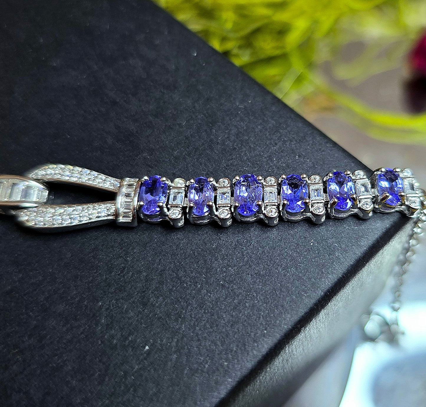 Tanzanite Sterling Silver Bracelet