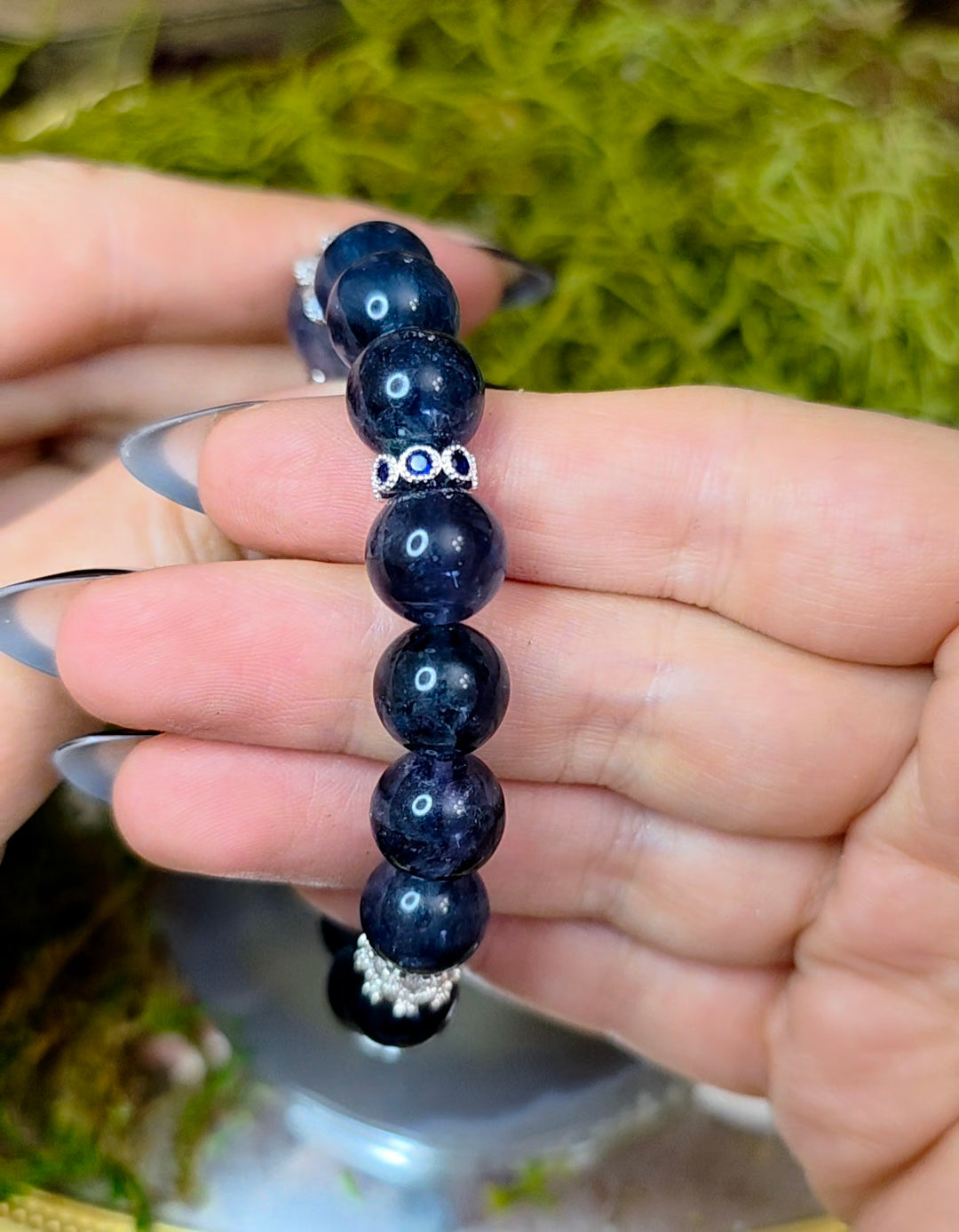 10mm Blue Fluorite Stretch Bracelet