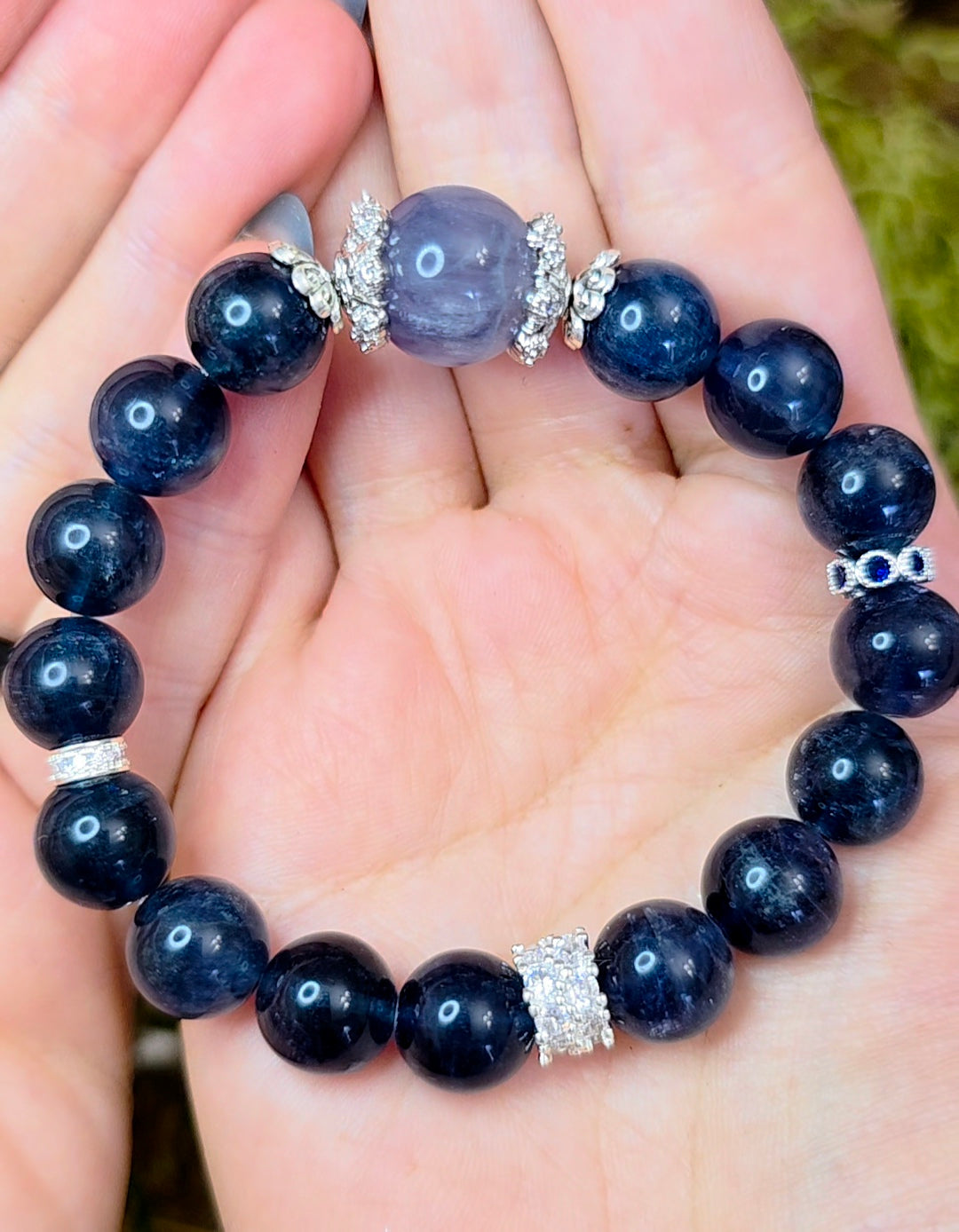 10mm Blue Fluorite Stretch Bracelet