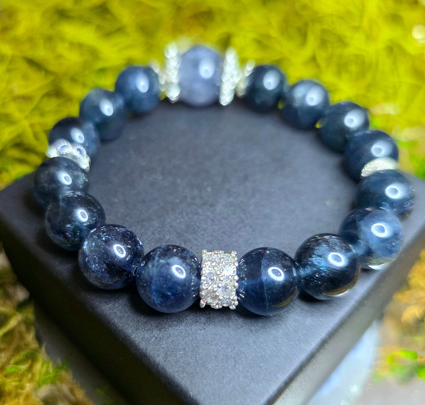 10mm Blue Fluorite Stretch Bracelet
