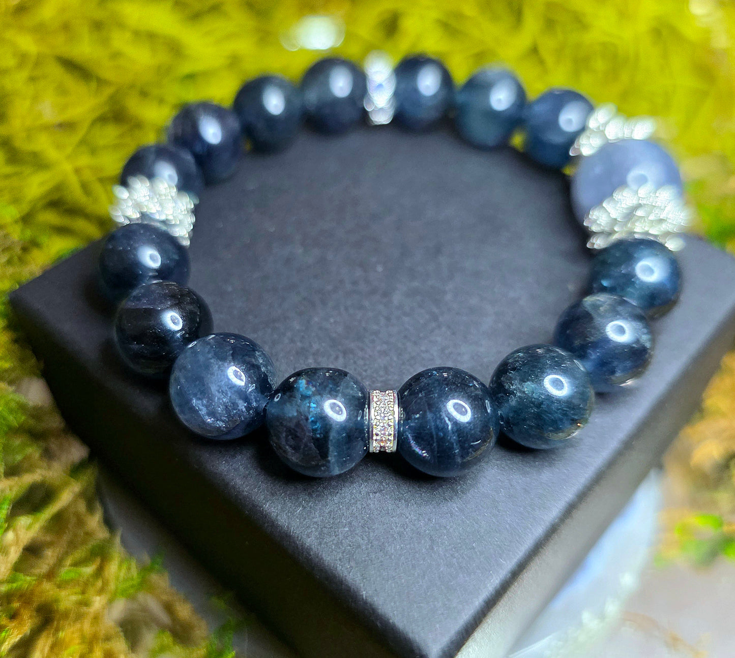 10mm Blue Fluorite Stretch Bracelet