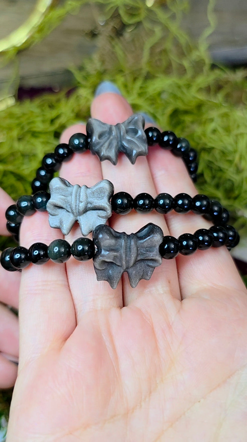 7mm Obsidian Stretch Bracelet