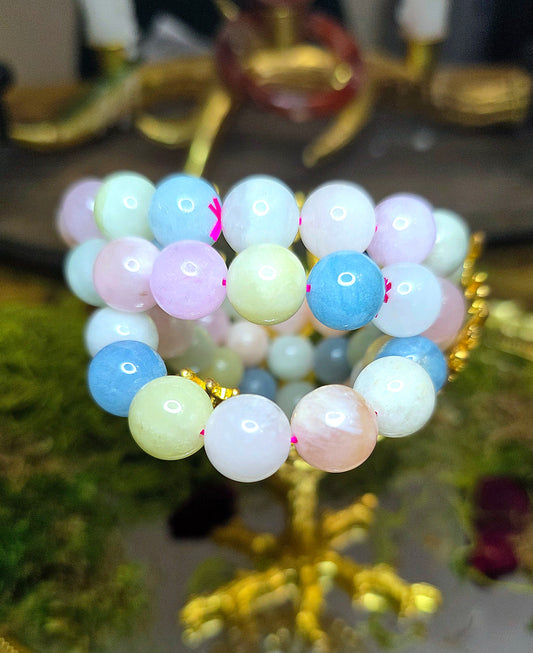 12mm Morganite Stretch Bracelet