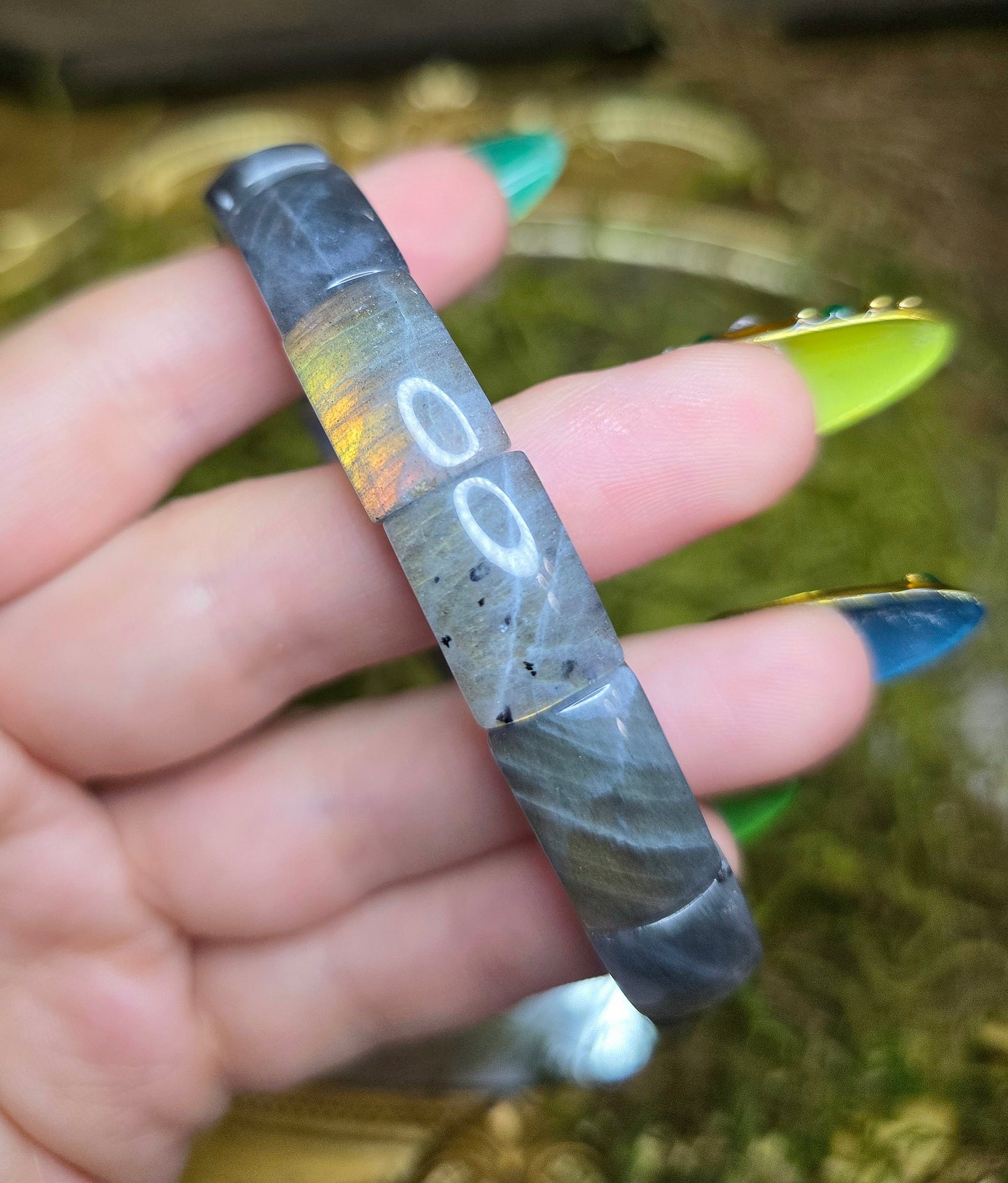 17x11 Labradorite Stretch Bracelet