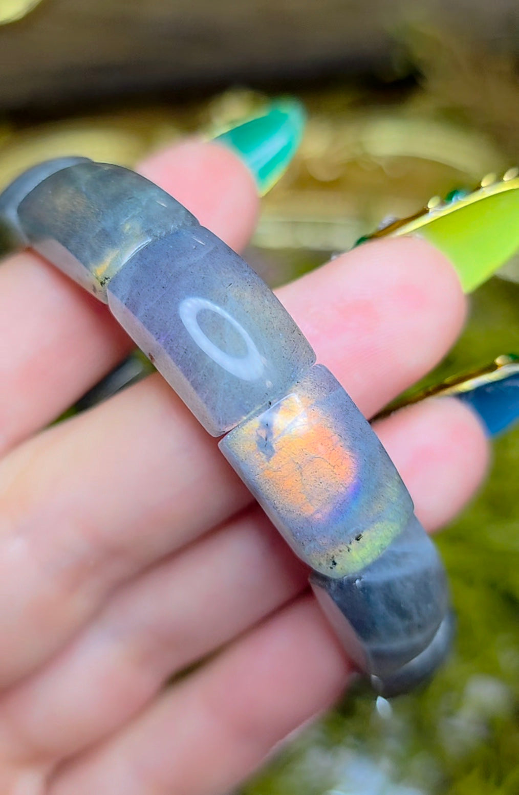 17x11 Labradorite Stretch Bracelet