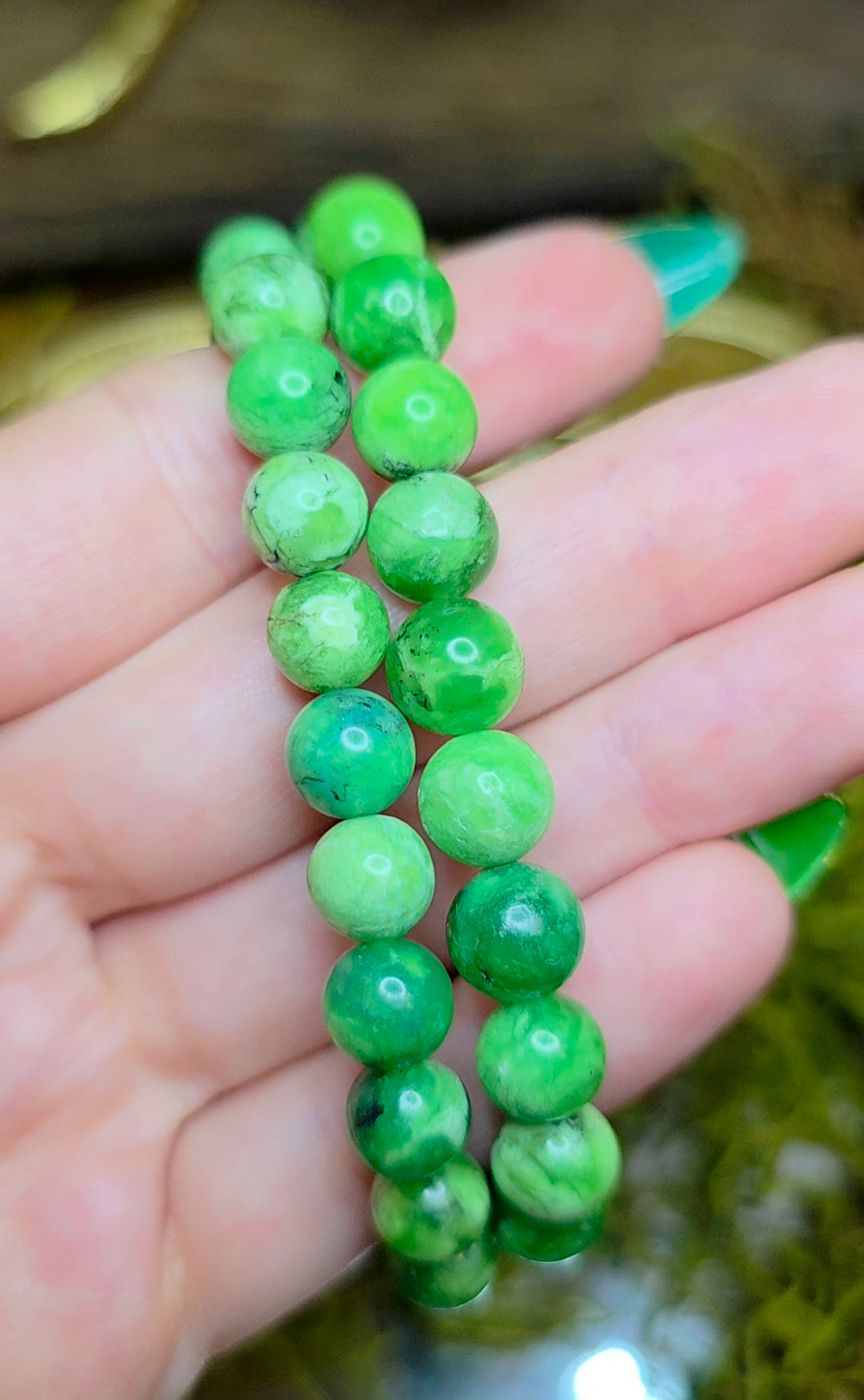 8mm Variscite Stretch Bracelet