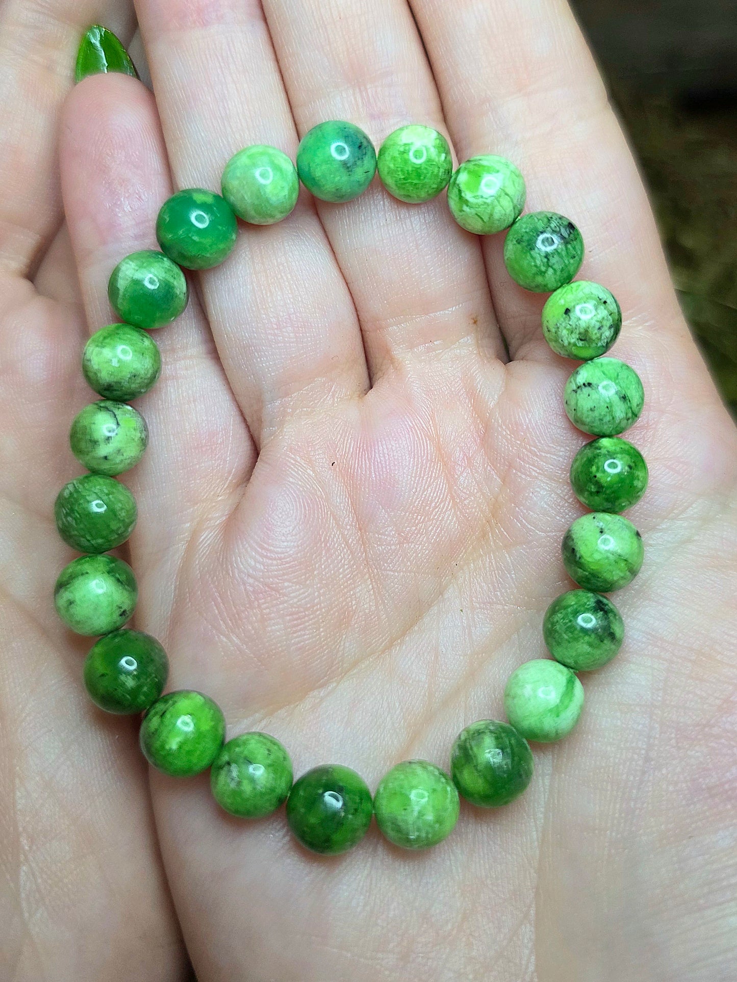 8mm Variscite Stretch Bracelet
