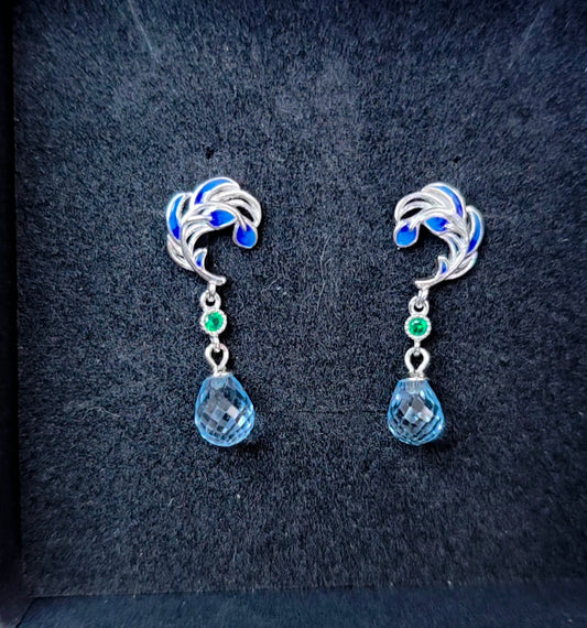 Aquamarine Drop Earrings