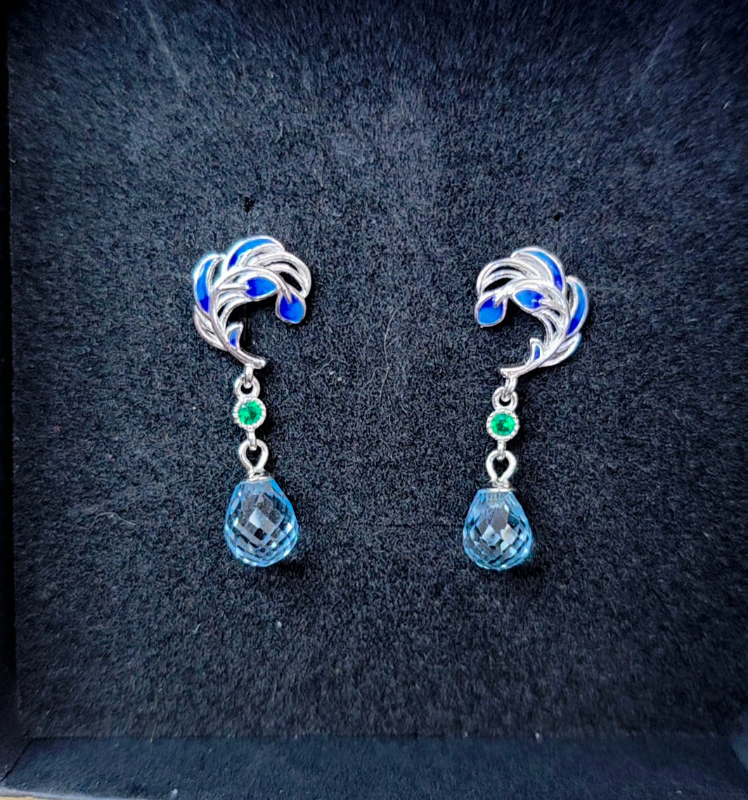 Aquamarine Drop Earrings