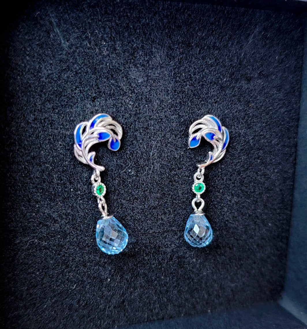 Aquamarine Drop Earrings