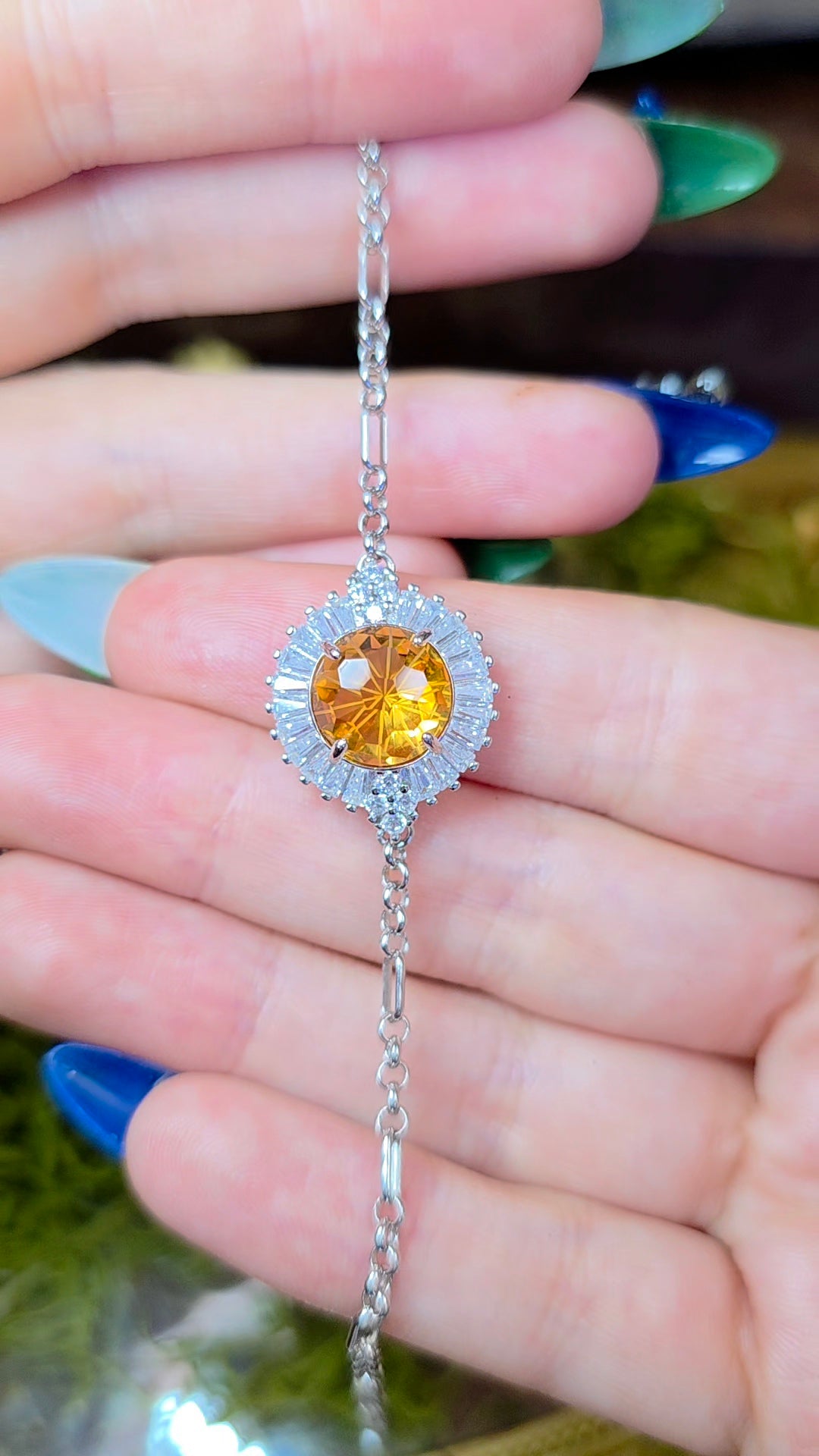Citrine Sterling Silver Bracelet