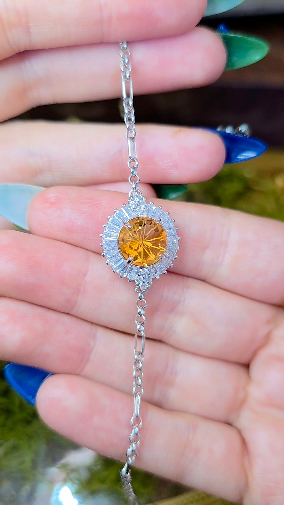 Citrine Sterling Silver Bracelet