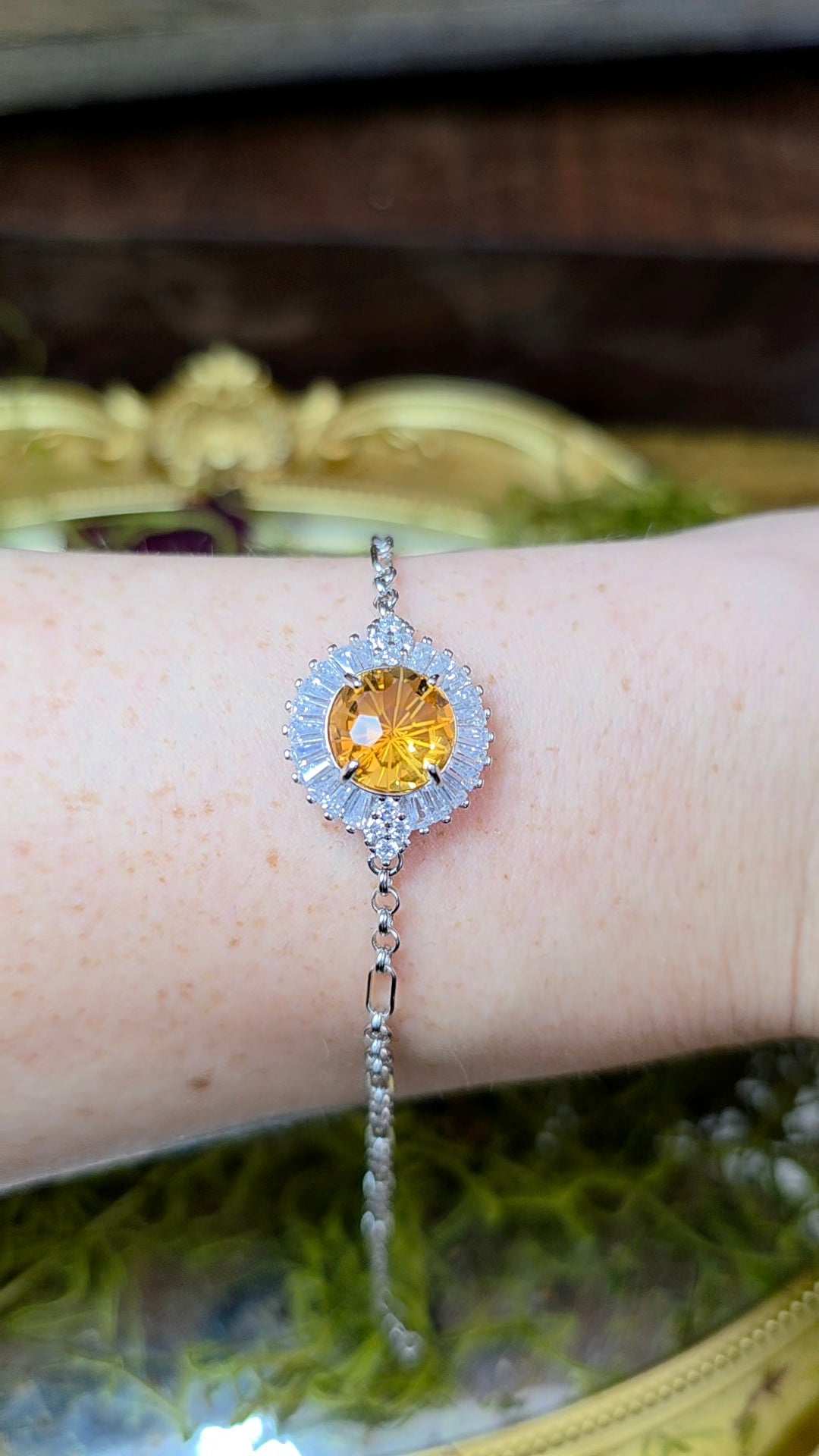 Citrine Sterling Silver Bracelet