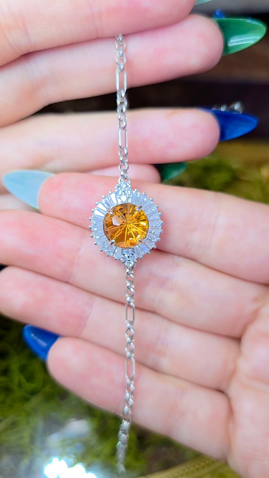 Citrine Sterling Silver Bracelet