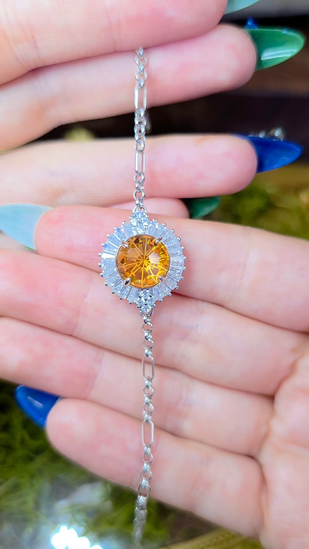 Citrine Sterling Silver Bracelet