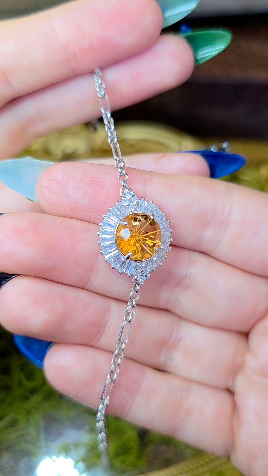 Citrine Sterling Silver Bracelet