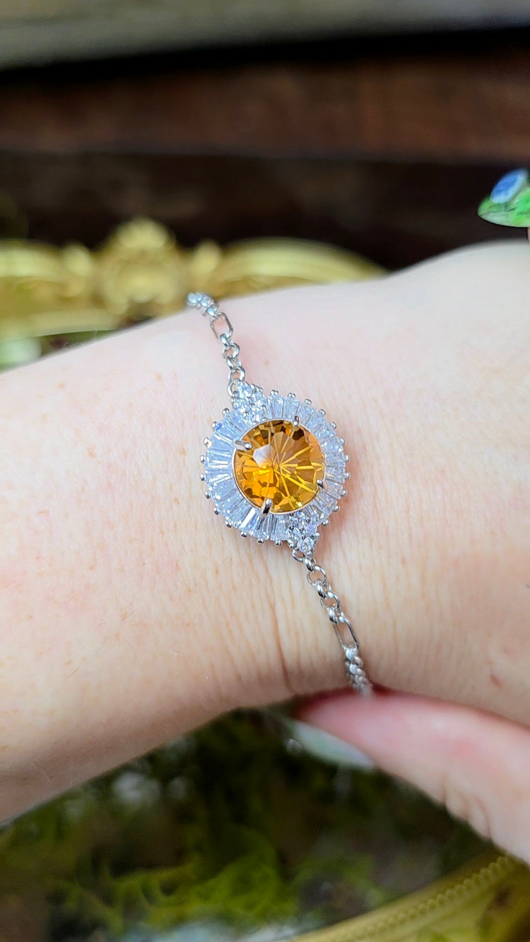 Citrine Sterling Silver Bracelet