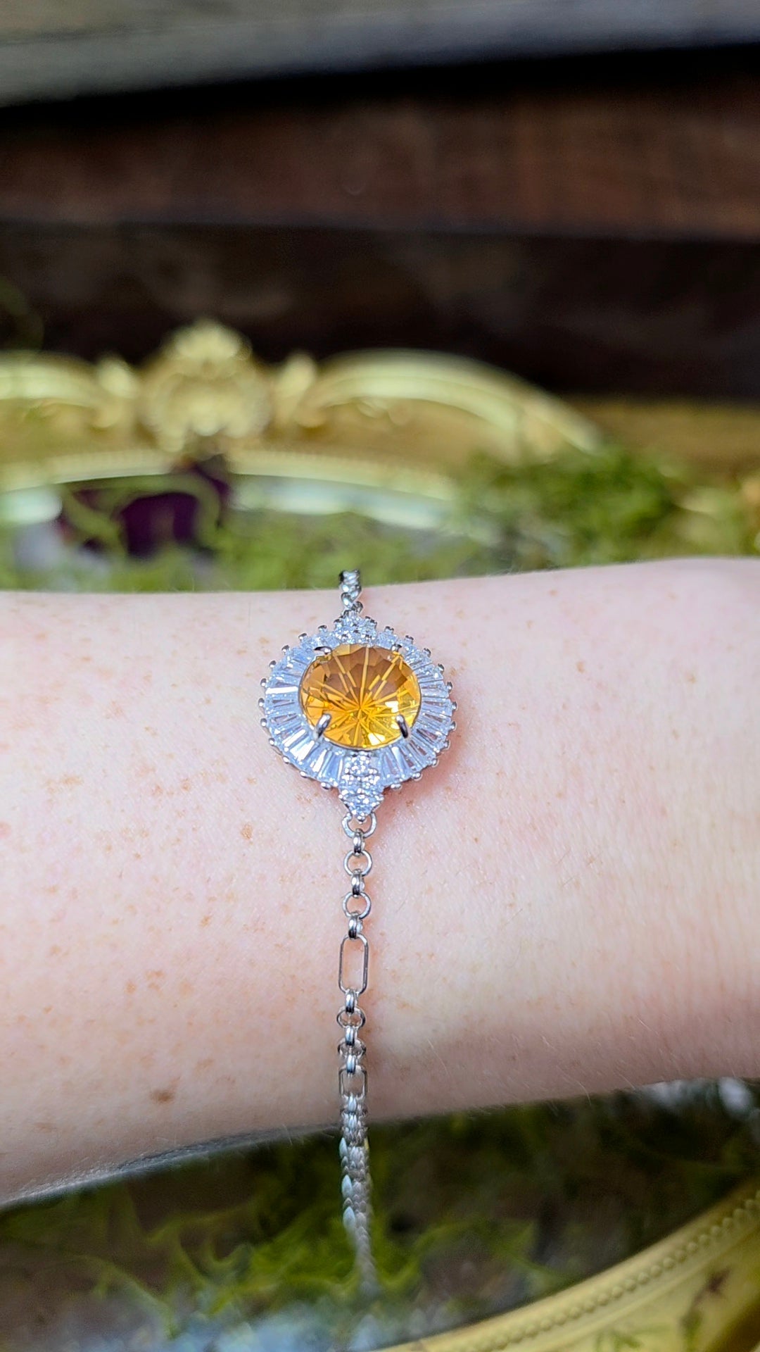 Citrine Sterling Silver Bracelet