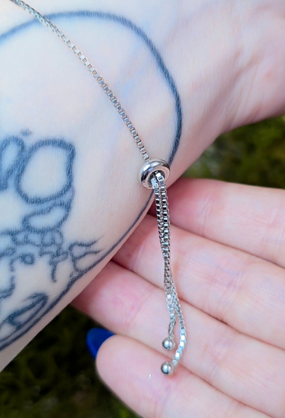 Black Spinel Sterling Silver Bracelet