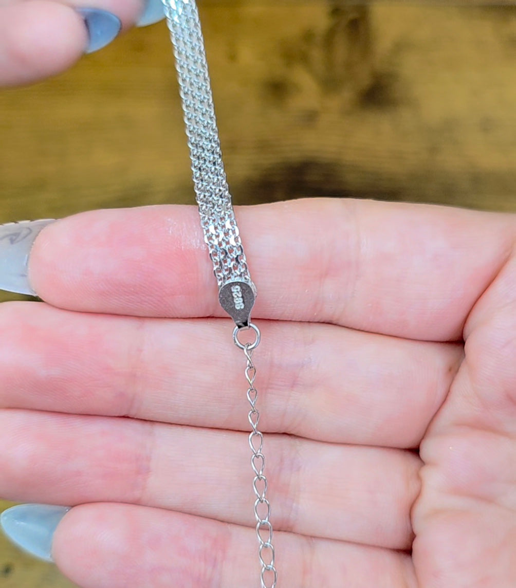Lavender Moon Quartz Sterling Silver Bracelet