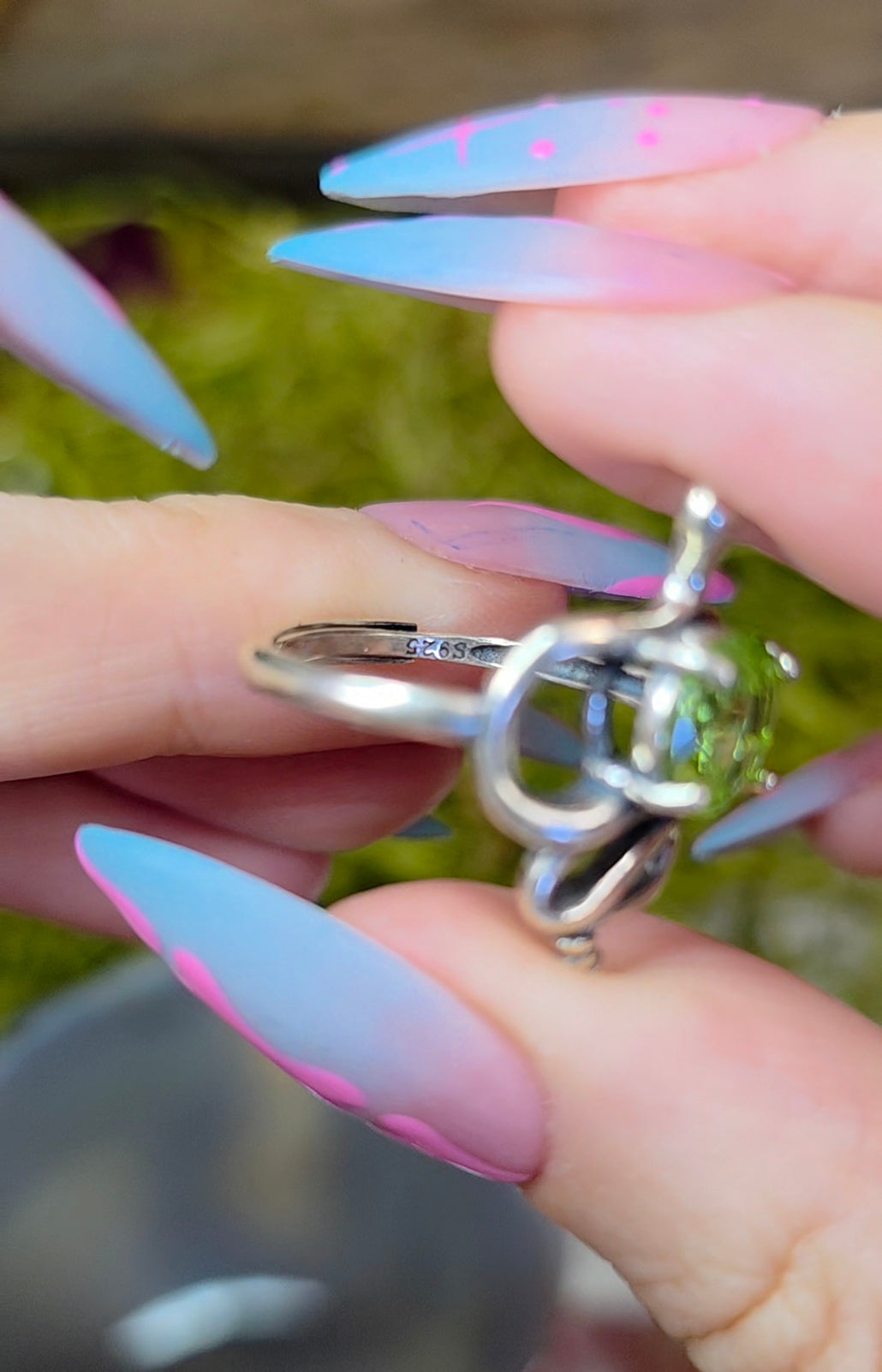 Peridot Rattlesnake Ring