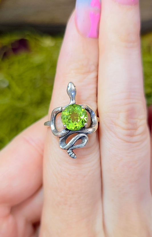 Peridot Rattlesnake Ring